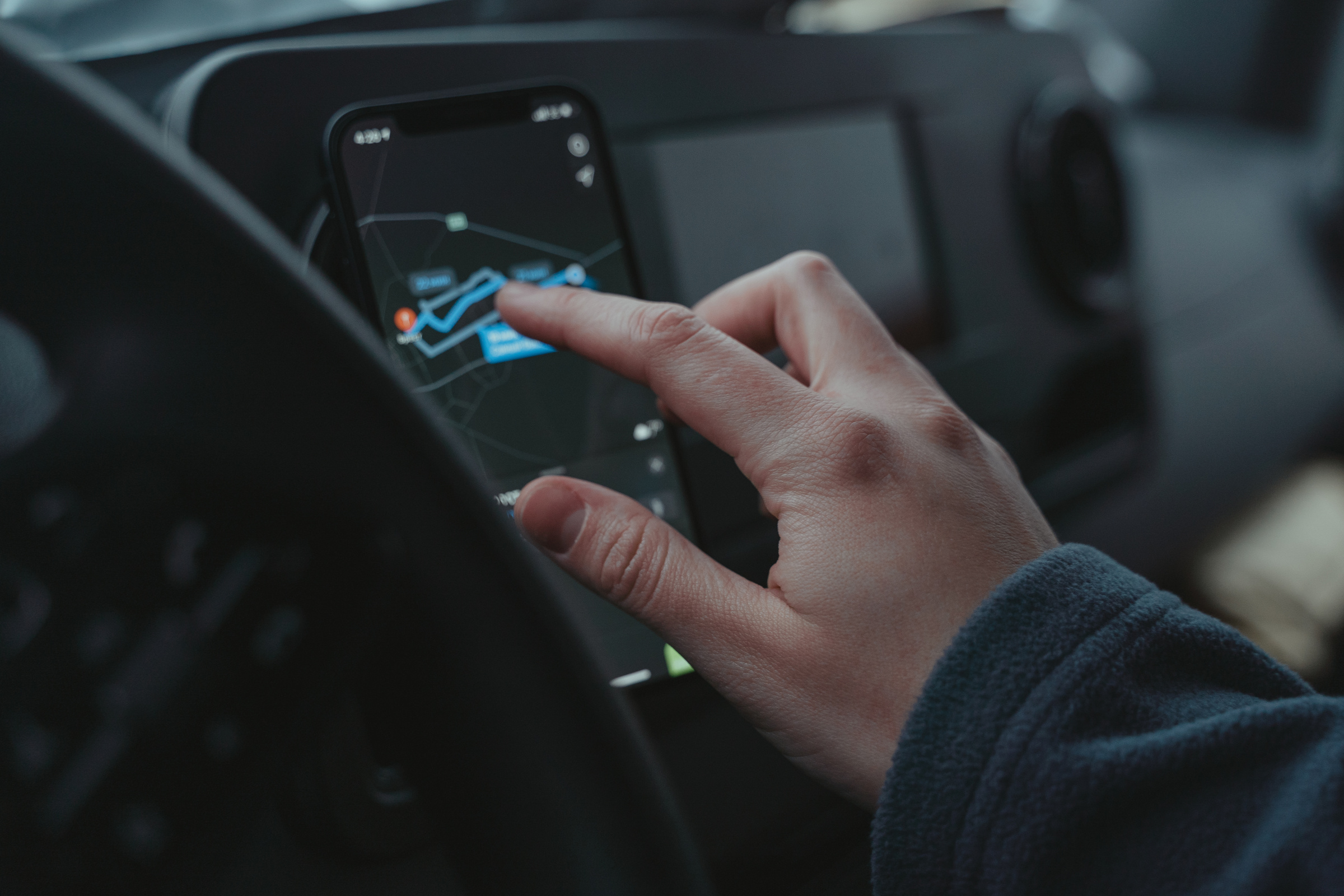 Person using Black Android Smartphone